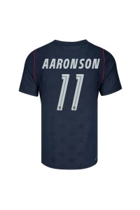 Yhdysvallat Brenden Aaronson #11 Jalkapallovaatteet Vieraspaita MM-kisat 2026 Lyhythihainen